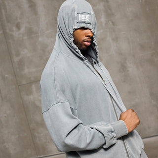 Everlast® EVERLAST WASHED OVERSIZED SWEAT CARDIGAN Hoodie Blue