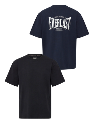 2-Pack Everlast Back Logo T-shirt – Sort & Navy (WOMEN)
