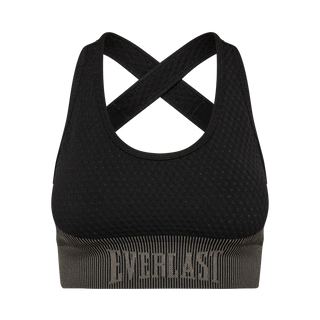 Everlast® EVERLAST Womens Seamless CrissCross Bra Bra Black