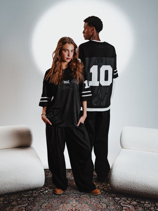 Everlast® EVERLAST BOXY FOOTBALL MESH JERSEY SS T-shirt Black