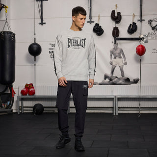 Everlast® EVERLAST Mens Worldwide Greastest Crew Sweat Sweatshirt Grey