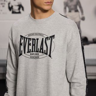 Everlast® EVERLAST Mens Worldwide Greastest Crew Sweat Sweatshirt Grey