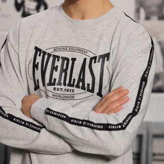 Everlast® EVERLAST Mens Worldwide Greastest Crew Sweat Sweatshirt Grey