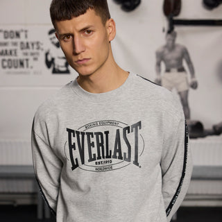 Everlast® EVERLAST Mens Worldwide Greastest Crew Sweat Sweatshirt Grey