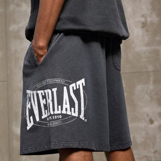 Everlast® Nordic EVERLAST WASHED BAGGY FIT SWEAT SHORTS Shorts Black