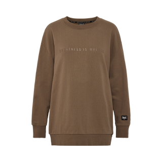 Everlast® EVERLAST Womens Oversized Greatness Is Within Crew Sweat Sweatshirt Sand