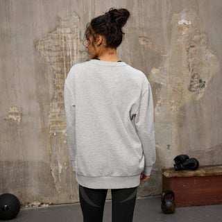 Everlast® EVERLAST Womens Oversized Greatness Is Within Crew Sweat Sweatshirt Grey