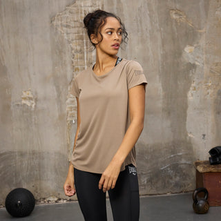 Everlast® EVERLAST Womens SS Premier Training Tee EVERDRI ™ T-shirt Sand