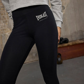 Everlast® EVERLAST Womens The Greastest Cotton Stretch Tights Long Pants Black