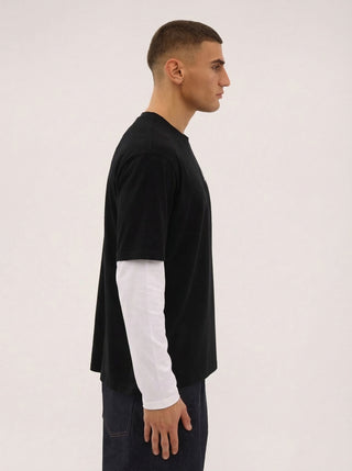 Everlast® LAYERED BACK LOGO CAMO LS T-shirt Black